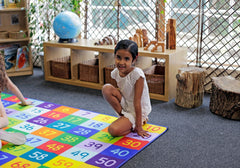 1-100 Numbers 2x1.5m Carpet-Counting Numbers & Colour, Educational Carpet, Kit For Kids, Mats & Rugs, Multi-Colour, Rectangular, Rugs, Wellbeing Furniture-Learning SPACE