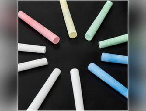 10 Chalks White and Coloured-Writing & Correction Tools-Art Materials, Arts & Crafts, Chalk, Drawing & Easels, Early Arts & Crafts, Galt, Primary Arts & Crafts, Stock-Learning SPACE