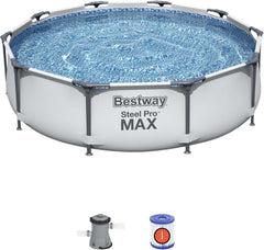 10ft Steel Pro Max Frame Pool-Bestway, Outdoor Sand & Water Play, Seasons, Stock, Summer, Swimming Pools-Learning SPACE