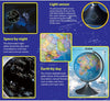 2 in 1 Globe Earth & Constellations-AllSensory, Brainstorm Toys, Lamp, Outer Space, S.T.E.M, Sensory Light Up Toys, Stock, World & Nature-Learning SPACE