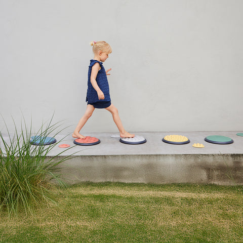 Nordic Tactile Discs 5 Large/5 Small Stepping Stones-AllSensory, Early Years Sensory Play, Gonge, Gross Motor and Balance Skills, Stepping Stones, Tactile Toys & Books-Learning SPACE