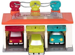 3 Car Garage-Battat Toys, Cars & Transport, Gifts For 3-5 Years Old, Imaginative Play, Small World, Stock, Strength & Co-Ordination-Learning SPACE