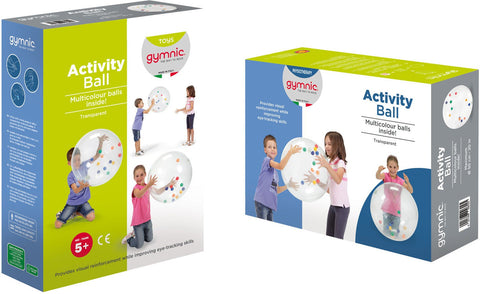 Activity Ball with Colourful Bouncy Balls-Sports Toys-Adapted Outdoor play, Additional Need, AllSensory, Gross Motor and Balance Skills, Gymnic, Sensory & Physio Balls, Sensory Balls, Sensory Processing Disorder, Stock, Teen Sensory Weighted & Deep Pressure, Vestibular, Visual Sensory Toys, Weighted & Deep Pressure-Learning SPACE