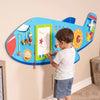 Aeroplane Activity Wall Panel Toy-Additional Need, Fine Motor Skills, Gifts For 1 Year Olds, Helps With, Maths, Primary Maths, sensory activity, Sensory Wall Panels & Accessories, Shape & Space & Measure, Sound, Stock, Strength & Co-Ordination, Tactile Toys & Books, Tracking & Bead Frames, Viga Activity Wall Panel-Learning SPACE