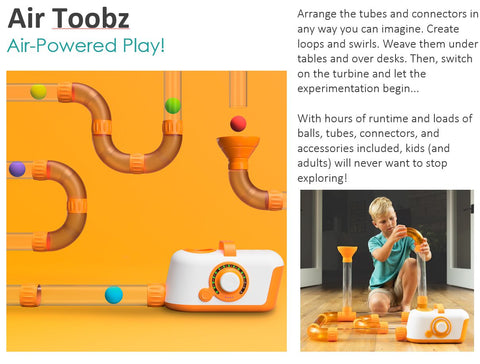 Air Toobz - Tube Game-Building Blocks, Early years Games & Toys, Engineering & Construction, Fat Brain Toys, Fidget, Fine Motor Skills, Games & Toys, Gifts For 3-5 Years Old-Learning SPACE