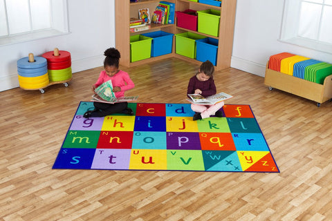 Alphabet 2x1.5m Carpet-Educational Carpet, Kit For Kids, Learn Alphabet & Phonics, Mats & Rugs, Multi-Colour, Placement Carpets, Rectangular, Rugs, Wellbeing Furniture-Learning SPACE