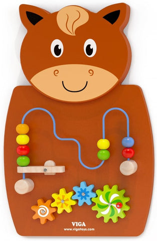 Animal Activity Wall Panel Toy - Set of 3-Additional Need, Fine Motor Skills, Gifts For 1 Year Olds, Helps With, Maths, Primary Maths, sensory activity, Sensory Wall Panels & Accessories, Shape & Space & Measure, Sound, Stock, Tactile Toys & Books, Tracking & Bead Frames, Viga Activity Wall Panel-Learning SPACE