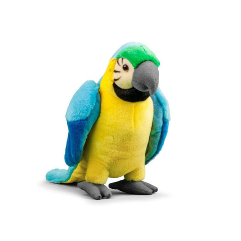 Animigos - Blue Macaw - World of Nature Plush Toy-Animigos, Baby Soft Toys, Comfort Toys, Early years Games & Toys, Gifts For 1 Year Olds, Tobar Toys, World & Nature-Learning SPACE