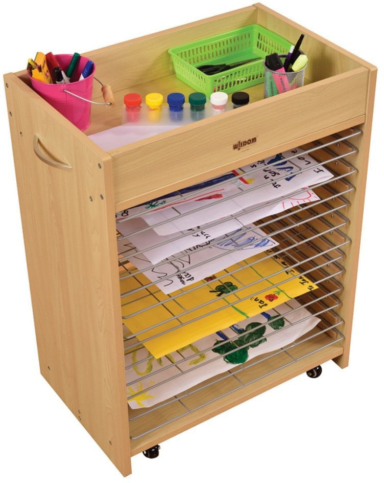 Art and Craft Display Shelf-Art Materials, Arts & Crafts, Calmer Classrooms, Cerebral Palsy, Classroom Displays, Early Arts & Crafts, Helps With, Painting Accessories, Primary Arts & Crafts, Shelves, Storage, Trolleys, Wellbeing Furniture-Learning SPACE