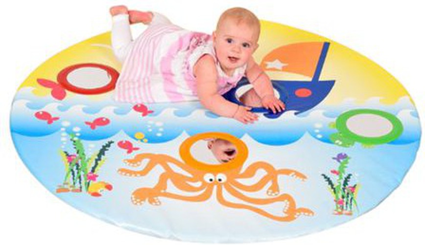 Baby Play Mat - Mirror & Sea Life Theme-AllSensory, Baby Sensory Toys, Baby Soft Play and Mirrors, Down Syndrome, Gifts for 0-3 Months, Gifts For 3-6 Months, Mats, Mats & Rugs, Playmat, Playmats & Baby Gyms, Sensory Flooring, Stock, Underwater Sensory Room-Learning SPACE