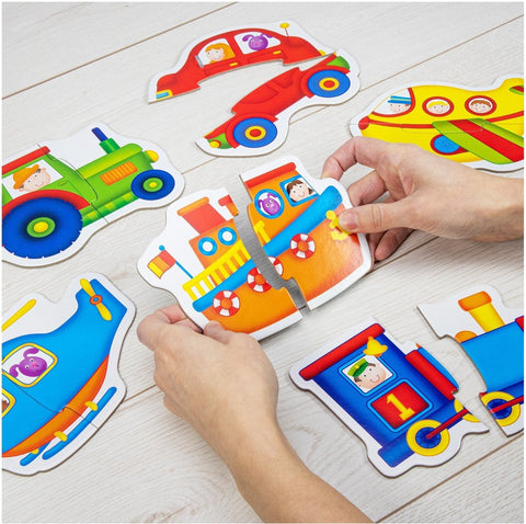 Baby Puzzles - Transport-2-12 Piece Jigsaw, Cars & Transport, Down Syndrome, Galt, Gifts For 2-3 Years Old, Imaginative Play, Stock-Learning SPACE