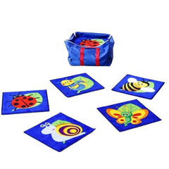 Back To Nature™ Mini Bug 14 Placement Carpets with holdall-Classroom Packs, Kit For Kids, Mats, Mats & Rugs, Nature Sensory Room, Rugs, Sit Mats, Square, Wellbeing Furniture, World & Nature-Learning SPACE