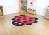 Back to Nature™ Giant Ladybird Shaped Indoor Carpet-Kit For Kids, Mats & Rugs, Placement Carpets, Round, Rugs, Wellbeing Furniture, World & Nature-Learning SPACE