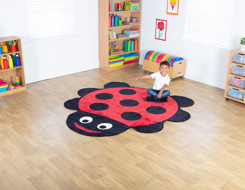 Back to Nature™ Giant Ladybird Shaped Indoor Carpet-Kit For Kids, Mats & Rugs, Placement Carpets, Round, Rugs, Wellbeing Furniture, World & Nature-Learning SPACE