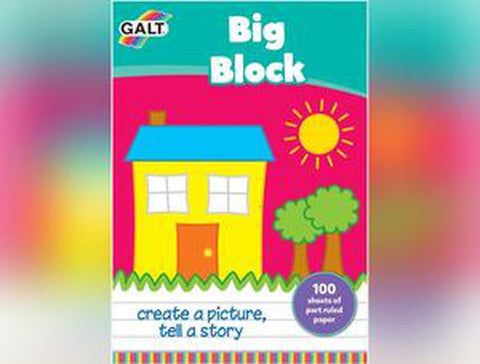 Galt Big Block - A4 - Ruled Paper-Notebooks & Paper-Arts & Crafts, Back To School, Drawing & Easels, Dyslexia, Early Arts & Crafts, Early Years Literacy, Galt, Neuro Diversity, Paper & Card, Primary Arts & Crafts, Primary Literacy, Stationery, Stock-Learning SPACE