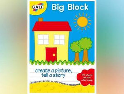 Galt Big Block - A4 - Ruled Paper-Notebooks & Paper-Arts & Crafts, Back To School, Drawing & Easels, Dyslexia, Early Arts & Crafts, Early Years Literacy, Galt, Neuro Diversity, Paper & Card, Primary Arts & Crafts, Primary Literacy, Stationery, Stock-Learning SPACE