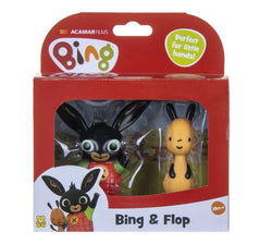 Bing & Friends Figure Twin Pack Bing and Flop-Bing and Friends, Figurines, Gifts For 2-3 Years Old, Small World, Stocking Stuffers-Learning SPACE