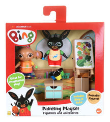 Bing Paint with Bing Figure Playpack-Bing and Friends, Figurines, Gifts For 2-3 Years Old, Small World-Learning SPACE