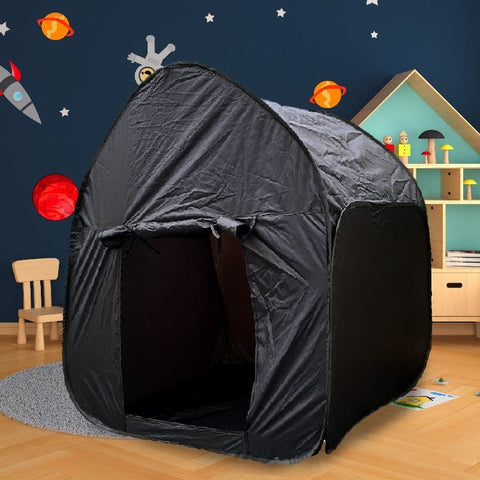 Black Projector Sensory Pop UP Dark Den Tent-AllSensory, Black-Out Dens, Chill Out Area, Helps With, Meltdown Management, Mindfulness, PSHE, Sensory Dens, Sensory Seeking, Stock, Stress Relief-Learning SPACE