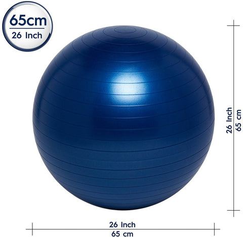 Bouncyband® Balance Ball No-Roll Weighted Seat-ADD/ADHD, Additional Need, AllSensory, Back To School, Bouncyband, Gross Motor and Balance Skills, Helps With, Matrix Group, Movement Breaks, Movement Chairs & Accessories, Neuro Diversity, Physio Balls, Seasons, Seating, Sensory & Physio Balls, Sensory Processing Disorder, Sensory Seeking, Teen Sensory Weighted & Deep Pressure, Vestibular, Weighted & Deep Pressure, Wellbeing Furniture-65cm-Blue-Learning SPACE