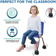 Bouncyband® Wiggle Wobble Chair Feet-ADD/ADHD, Back To School, Bouncyband, Calming and Relaxation, Fidget, Helps With, Movement Breaks, Movement Chairs & Accessories, Neuro Diversity, Seasons, Seating, Stress Relief, Wellbeing Furniture-Learning SPACE