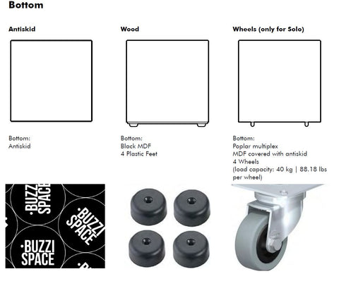 BuzziCube Flat- Sound Absorbent Cube Seat-bespoke, Buzzi Space, Seating-Learning SPACE