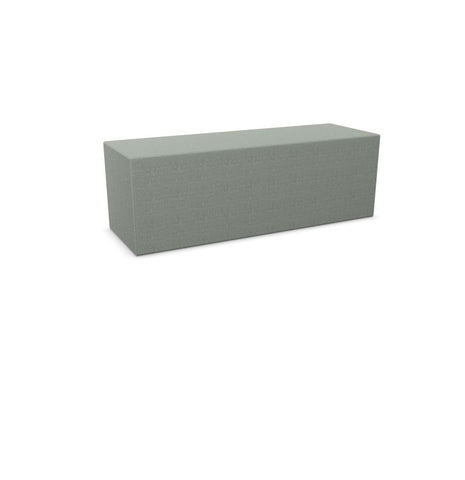 BuzziCube Flat- Sound Absorbent Cube Seat-bespoke, Buzzi Space, Seating-Trio-Hazy Grey - TRCS+ 9107-AntiSkid-Learning SPACE