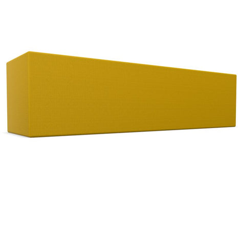 BuzziCube Flat- Sound Absorbent Cube Seat-bespoke, Buzzi Space, Seating-Quattro-Hazy Yellow - TRCS 9309-AntiSkid-Learning SPACE