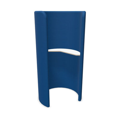 BuzziHug - Sound Reducing Privacy Booth-bespoke, booth, Buzzi Space, Dividers, Library Furniture, Noise Reduction, Wellbeing Furniture-Blue - TRCS 6075-White Laminate-Without LED Light-Learning SPACE