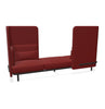 BuzziSpark Sound Reducing Sofa-Armchair, bespoke, booth, Buzzi Space, Full Size Seating, Noise Reduction, Padded Seating, Seating, Sofa, Wellbeing Furniture-Original AG103 - Left open (3 Person)-High-Hazy Red - TRCS+ 9405-Learning SPACE