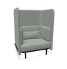 BuzziSpark Sound Reducing Sofa-Armchair, bespoke, booth, Buzzi Space, Full Size Seating, Noise Reduction, Padded Seating, Seating, Sofa, Wellbeing Furniture-Sofa AG111 (1 Person)-High-Hazy Grey - TRCS+ 9107-Learning SPACE