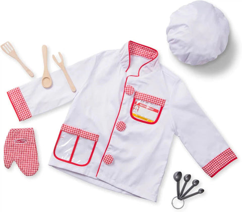 Chef Role Play Costume Set-Christmas, Dress Up Costumes & Masks, Gifts For 2-3 Years Old, Gifts for 5-7 Years Old, Halloween, Imaginative Play, Kitchens & Shops & School, Play Kitchen Accessories, Puppets & Theatres & Story Sets, Role Play, Seasons, Stock-Learning SPACE