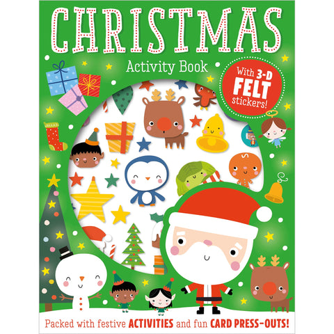 Christmas Felt Stickers Activity Book-Christmas, Christmas 2024, Early Years Books & Posters, Sticker-Learning SPACE