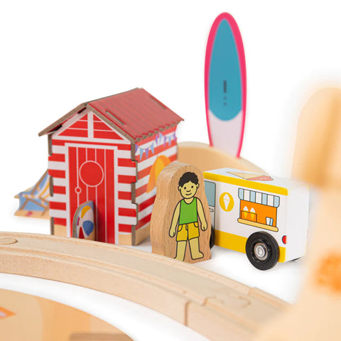 Coastal Clean up Wooden Train Set-Bigjigs Rail, Bigjigs Toys, Gifts For 3-5 Years Old, Train, Wooden Toys-Learning SPACE