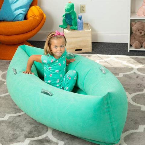 Comfy Hugging Peapod-AllSensory, Bouncyband, Calming and Relaxation, Chill Out Area, Helps With, Matrix Group, Nurture Room, Proprioceptive, Sensory Processing Disorder, Sensory Room Furniture, Sensory Seeking, Stress Relief, Teen Sensory Weighted & Deep Pressure, Toys for Anxiety, Weighted & Deep Pressure-Learning SPACE