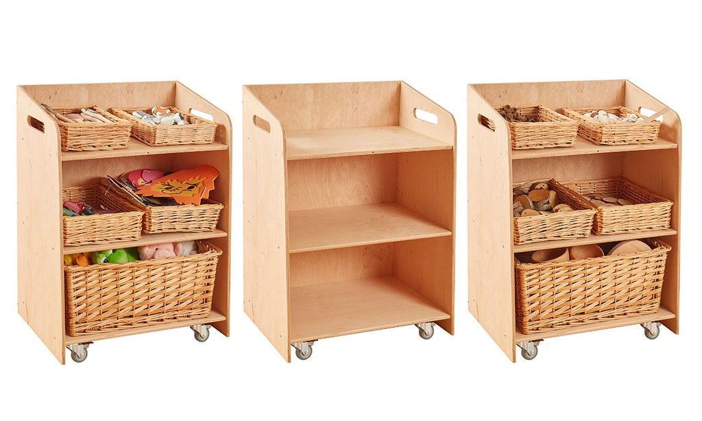 Compact Healdswood Mobile Trio-Cosy Direct, Storage, Trolleys, Wellbeing Furniture-Learning SPACE