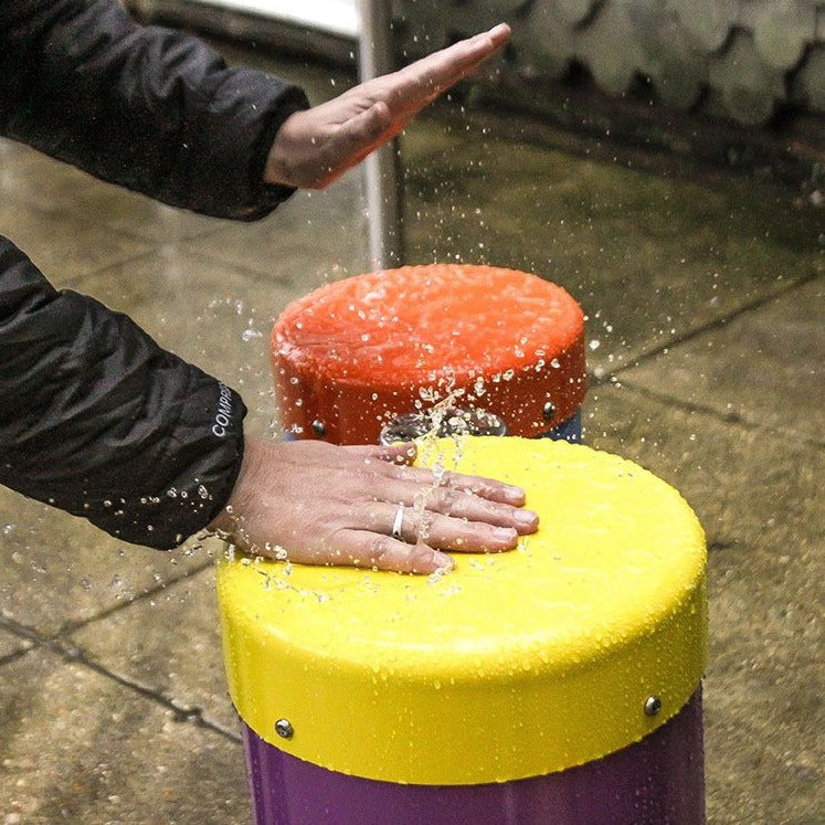 Congas (Pair) - Sensory Garden Musical Instruments-Drums, Matrix Group, Music, Outdoor Musical Instruments, Playground Equipment, Sensory Garden-Ground Fixed-Learning SPACE