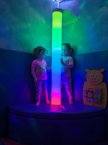 Connect Pro Interactive LED Waterless Colour Column 1.25m-AllSensory, Colour Columns, Connect Pro, Helps With, Rainbow Theme Sensory Room, Sensory Seeking, Stock-Learning SPACE