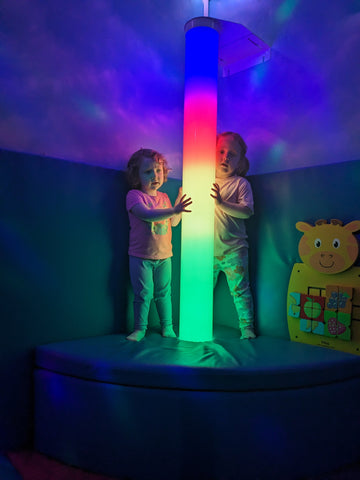 Connect Pro Interactive LED Waterless Colour Column 1.25m-AllSensory, Colour Columns, Connect Pro, Helps With, Rainbow Theme Sensory Room, Sensory Seeking, Stock-Learning SPACE