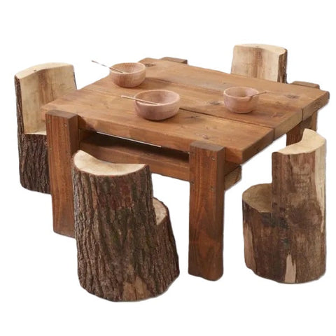 Cosy Country Cafe Set - Outdoor Mud Kitchen Seating for Four-Coffee table, Cosy Direct, Modular Seating, Mud Kitchen, Outdoor Furniture, Seating, Table & Chair Set, Toddler Seating, Wellbeing Furniture-Learning SPACE