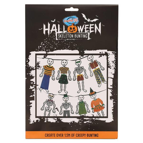 Crafty Bitz Halloween Skeleton Bunting-Arts & Crafts, Craft Activities & Kits, Crafty Bitz Craft Supplies, Early Arts & Crafts, Halloween, Primary Arts & Crafts, Seasons-Learning SPACE