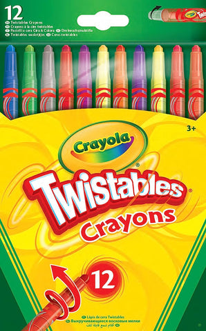 Crayola - 12 Twistable Crayons-Art Materials, Arts & Crafts, Back To School, Crayola, Drawing & Easels, Early Arts & Crafts, Primary Arts & Crafts, Primary Literacy, Stationery, Stock-Learning SPACE