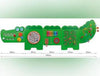 Crocodile Activity Wall Panel Toy-Musical Toys-Additional Need, Best Seller, Down Syndrome, Fine Motor Skills, Gross Motor and Balance Skills, Helps With, Lacing, Maths, Neuro Diversity, Primary Maths, Sensory Wall Panels & Accessories, Shape & Space & Measure, Sound, Stock, Strength & Co-Ordination, Tactile Toys & Books, Tracking & Bead Frames, Viga Activity Wall Panel-Learning SPACE