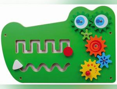 Crocodile Activity Wall Panel Toy-Musical Toys-Additional Need, Best Seller, Down Syndrome, Fine Motor Skills, Gross Motor and Balance Skills, Helps With, Lacing, Maths, Neuro Diversity, Primary Maths, Sensory Wall Panels & Accessories, Shape & Space & Measure, Sound, Stock, Strength & Co-Ordination, Tactile Toys & Books, Tracking & Bead Frames, Viga Activity Wall Panel-Learning SPACE