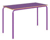 Crushed Bent Table: Colour Collection-Classroom Furniture, Classroom Table, Metalliform, Rectangular, Table, Wellbeing Furniture-1100x550-46cm (3-4 Years)-Purple-Learning SPACE