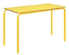 Crushed Bent Table: Colour Collection-Classroom Furniture, Classroom Table, Metalliform, Rectangular, Table, Wellbeing Furniture-1100x550-46cm (3-4 Years)-Yellow-Learning SPACE