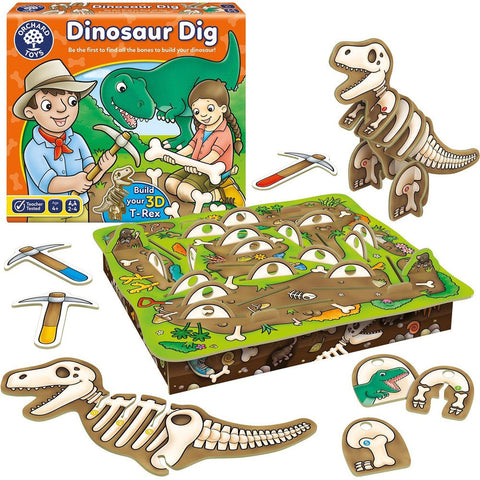 Dinosaur Dig - Finding Game-Dinosaurs. Castles & Pirates, Early years Games & Toys, Games & Toys, Gifts For 2-3 Years Old, Imaginative Play, Maths, Memory Pattern & Sequencing, Orchard Toys, Primary Games & Toys, Primary Maths, Primary Travel Games & Toys-Learning SPACE