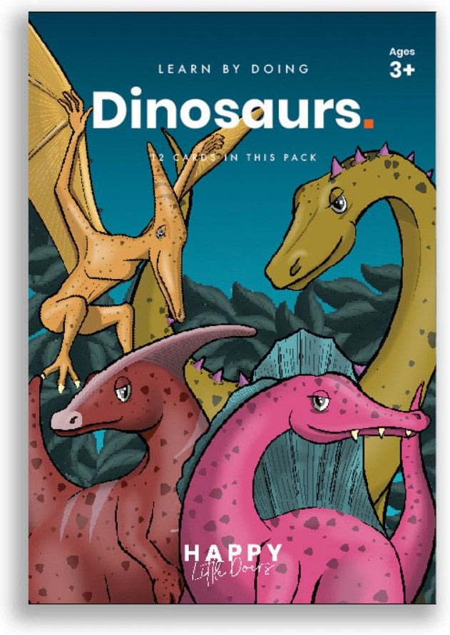 Dinosaur Flashcards-Dinosaurs. Castles & Pirates, Happy Little Doers, Imaginative Play-Learning SPACE