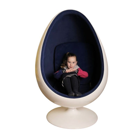 Retro Egg Pod Chair-Bean Bags & Cushions, Meltdown Management, Movement Chairs & Accessories, Nurture Room, pod, Reading Area, Seating, Stock, Wellbeing Furniture-Learning SPACE