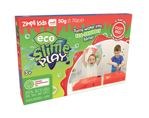 Eco Slime Play - 50G-Eco Friendly, Matrix Group, Messy Play, Sand & Water, Slime, Stocking Stuffers, Zimpli Kids-Red-Learning SPACE